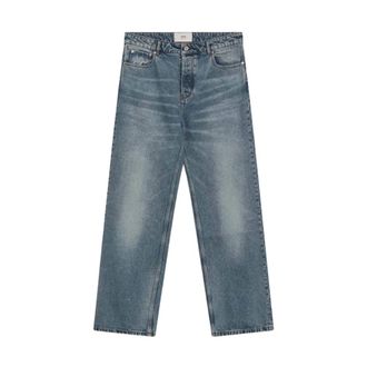 Ami Straight Jeans, male, Blue, Size: W33 Large Fit Jeans