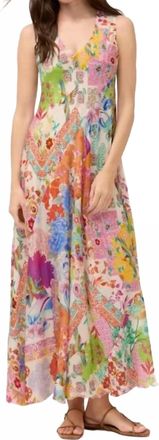 Johnny Was Floral Bias Dress In Paula