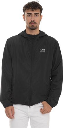 Emporio Armani Giubbino K-way Nero EA7 Uomo