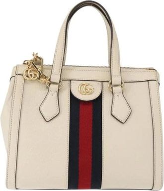 Gucci Pre-owned Handbags, female, White, Size: ONE SIZE Pre-owned Vintage Handbag