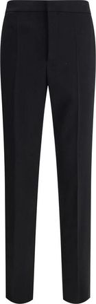 Saint Laurent Heren, Broeken, Zwart, Maat: XL Wol