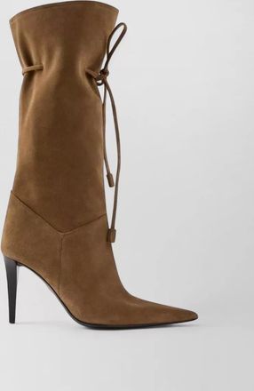 Giuseppe Zanotti suede tapered-toe stiletto-heel ankle boots