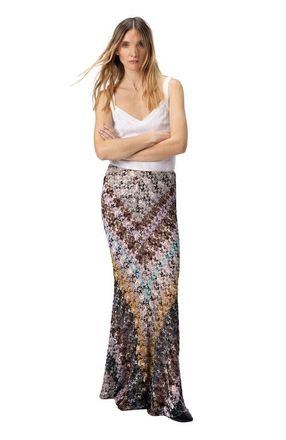 Missoni Flared Long Skirt In Lace in Multicoloured at Nordstrom, Size 44 It