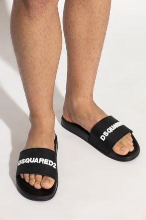 Dsquared2 Flip-flops With Logo, Mens, Black
