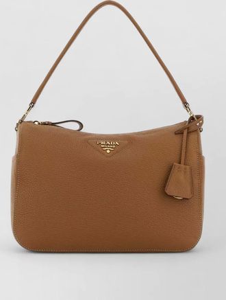 Prada medium leather shoulder bag top handle