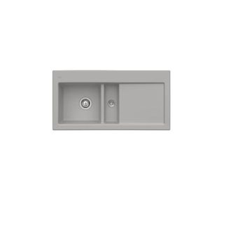 Villeroy & Boch Villeroy&boch - Fregadero De 1 Seno Y Medio Villeroy Et Boch Subway 60 100 X 51 Cm Desag&uuml;e Derecho Fossile Ceramicplus Con Desag&uuml;e Manual