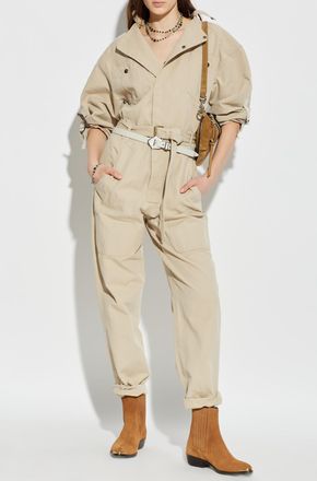 Isabel Marant Jumpsuit Nessime, Womens, Beige