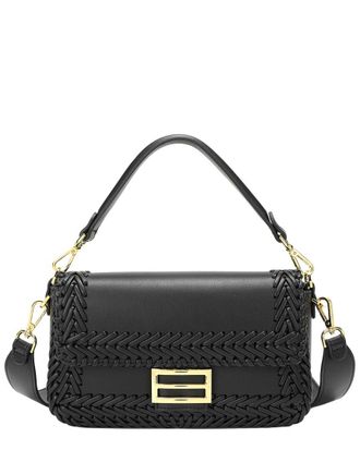 Tiffany & Fred Italian Leather Hand-Woven Shoulder Bag