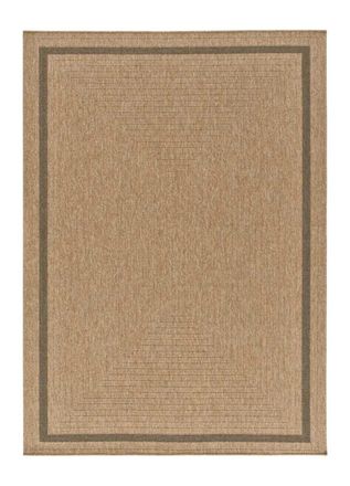 Atticgo Alfombra exterior efecto yute marr&oacute;n claro 160x230 cm