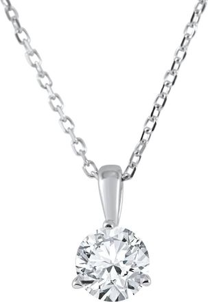 Pompeii3 3/8 ct Solitaire Lab Grown Diamond Pendant available in 14K and Platinum