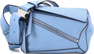 Loewe Puzzle Bumbag Leather Small crossbody bag - Blu