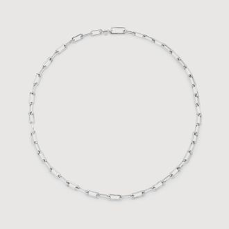 Monica Vinader Sterling Silver Alta Mini Chain Necklace