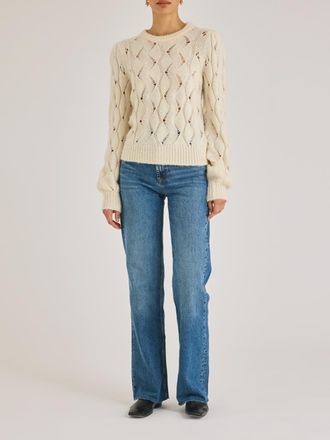 Rebecca Taylor Alpaca Chainette Sweater
