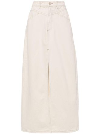 Free People Come As You Are denim rok - Beige