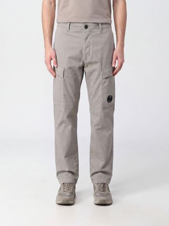 C.P. Company C. P. COMPANY Pantaloni cargo in cotone stretch a gamba dritta con logo