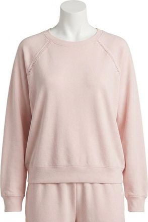 Z Supply All Around French Terry Sweatshirt In Washed Pink