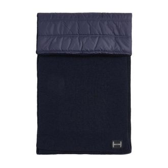 Hogan Sciarpa in lana con frange - - Accessories - unisex - Blu - ONE SIZE