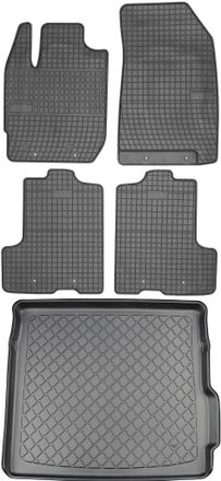 OEM Dacia Duster Ii Suv Desde Enero De 2018. Juego De Alfombrillas De Goma Para Coche + Alfombrilla Para Maletero
