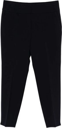 PESERICO Mid-rise Broek - Dames - Slim Fit Broeken - Blauw - 2XL - Katoen - Broeken