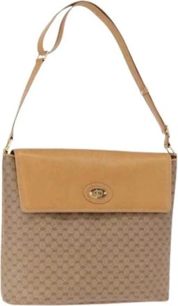 Gucci Pre-owned Cross Body Bags, female, Beige, Size: ONE SIZE Pre-owned Vintage Plastic Crossbody Bag