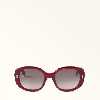 Furla Sunglasses Red Apple Red Acetate Woman