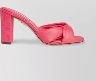 Aquazzura heeled sandals with knotted detail and open toe