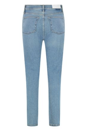 Re/Done High-Rise Skinny-Fit Jeans - Blue