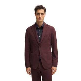 HUGO BOSS Formele herenblazer met V-hals (Rood)