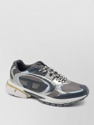Diesel low top sneakers mesh panels metallic overlays rubber sole
