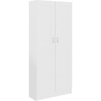 vidaXL Book Cabinet White 82.5x30.5x185.5 cm Engineered Wood vidaXL