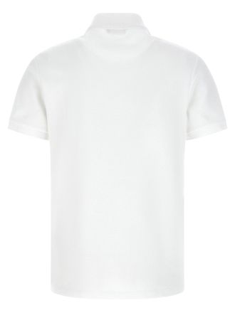 Balmain Logo-Embroidered Cotton Piqu&eacute; Polo Shirt - White