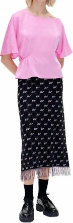 Baum Und Pferdgarten Margeaux Off Shoulder Top In Pink