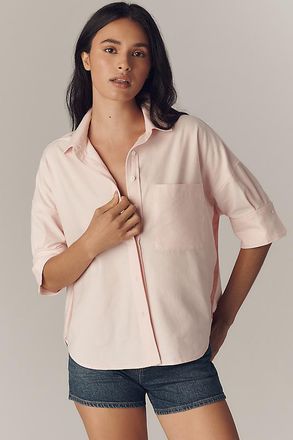 Maeve The Mabel Boxy Oxford Shirt by Maeve Top