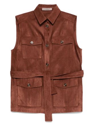 D.exterior Tailored Sleeveless Gilet With Minimalist Design