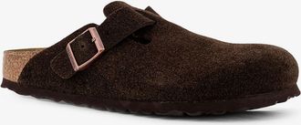 Birkenstock Unisex Mule Boston Suede Brown Sandal