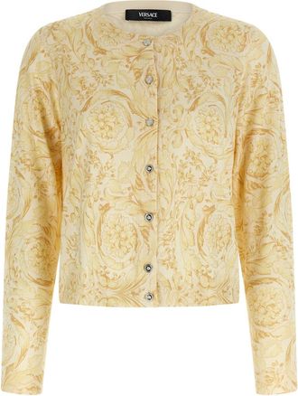 Versace Yellow Barocco 92 Cardigan