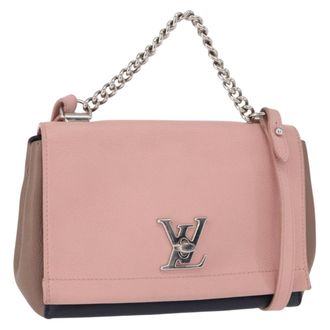 Louis Vuitton Lockme Ii Leather Pink Leather Handbag (Pre-Owned)