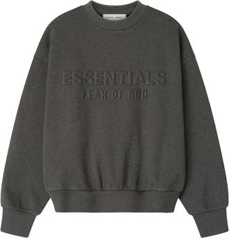 Fear of God Classic Crewneck Sweatshirt - Heren - Sweatshirts - Grijs - 2XL - Leer - Hoodies & sweatvesten