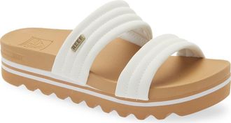 Reef Kaia 2 Bar Slide Sandal in White at Nordstrom Rack, Size 11