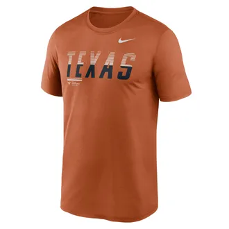 Nike Texas Sideline Legend Nike Mens Dri-FIT College T-Shirt in Orange | 02TI81FTXE-7SB