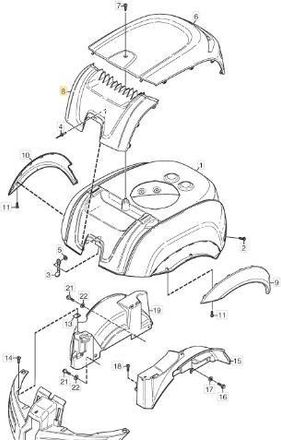 STIGA Sports Tapa De Motor Original Stiga - 1134-5635-01