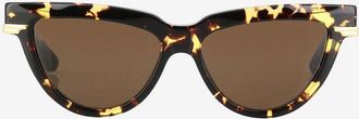 Bottega Veneta Katzenaugensonnenbrille in Schildpattoptik Classic