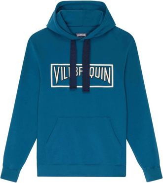 Vilebrequin Cotton Hoodie Sweatshirt Solid - Heren - Hoodies - Blauw - 2XL - Katoen - Hoodies & sweatvesten