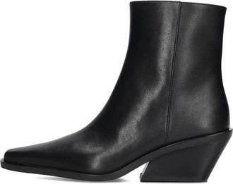 Michael Kors Schoenen, Dames, Zwart, 40 EU, Leer, Zwarte Bootie Enkellaarsjes Nash