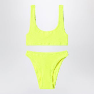 MC2 Saint Barth Baker bikini in neon yellow crinkle fabric