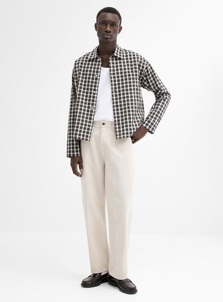 Jack & Jones Mens Muted sand twill pant Loose fit