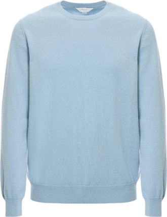 Malo Cashmere Crew Neck Sweater with Ribbed Cuffs
