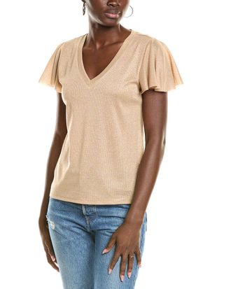 Vince Camuto Flutter Sleeve Top