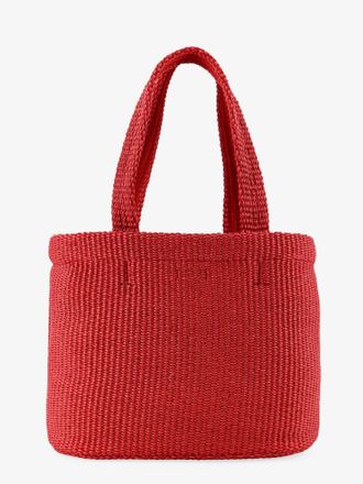 Jimmy Choo London Womens Raffia Tote Bag Red