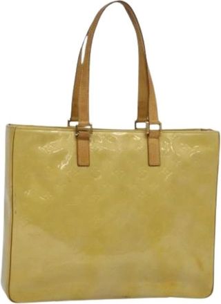 Louis Vuitton Tweedehands leren Louis Vuitton tassen - Dames - Vintage Shopper - Beige - ONE Size - Vintage